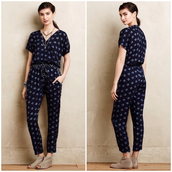 Anthropologie Pants - Anthropologie VELVET Rowena Cinched Jumpsuit